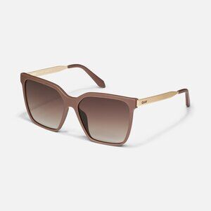 Quay LEVEL UP REMIXED Matte Doe Frame / Brown Lens NWT